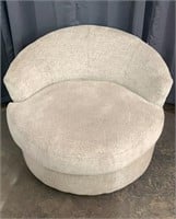 SWIVEL-ROUND UPHOLSTERED CHAIR
