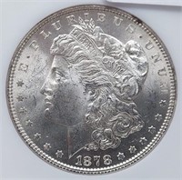 1878 7 T.F. Rev. of 79 $1 NGC MS 63