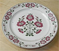 1900's L.S. & S. Arts & Crafts Floral Plate