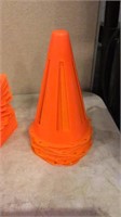 Orange cones for sports