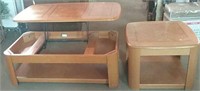 Lift top coffee table 46" x 25" & side table 27x27