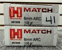(40) Rounds of Hornady 6mm ARC.