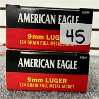 (100) Rounds of American Eagle 9mm.