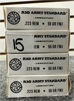 (80) Rounds of Red Army Standard .223 FMJ.