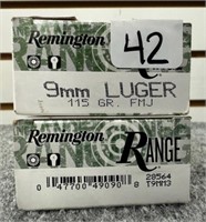 (100) Rounds of Remington 9mm FMJ.