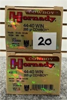 (40) Rounds of Hornady Cowboy 44-40win.