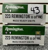 (40) Rounds of Remington 223 REM FMJ.