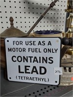 Tin Lead Sign
