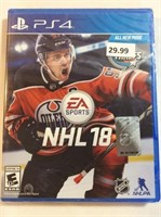Play station four PS4 NHL 18 game
