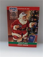 1990 NFL Pro Set Santa Claus