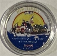 US 1999P Colorzed State Quarter - New Jersey
