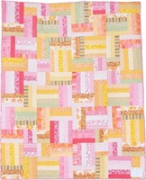 Tutti Fruitti, bed quilt, 80" x 64"