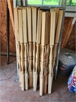 19 Treated railing spindles