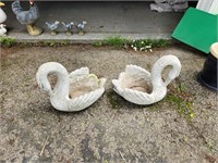 2 15 by 15 Concrete Swans.