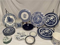 Collection of Blue and White Porcelain China