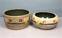 2pc. Roseville Pottery Mostique Bowls