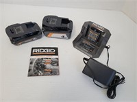 Rigid Batteries and Charger Set