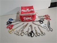 Lot Of Scissors & Coca-Cola Bag