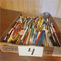 Box Lot of Pencils and Pens