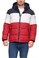 Tommy Hilfiger Men's Tall Hooded Puffer Jacket,
