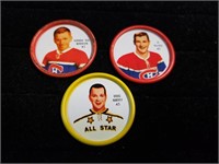 (3) 1962 HOCKEY COINS SALADA SHIRRIFF NHL