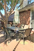 Glass Top Patio Table