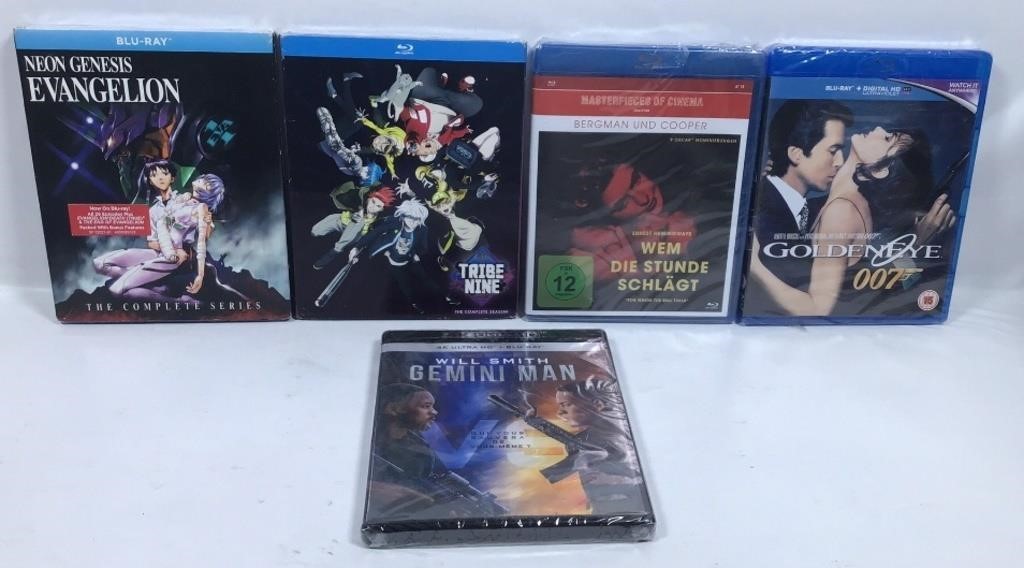 New Open Box Lot of 5 Blu-Ray Discs