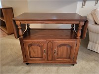 Portable Wood Bar Cart