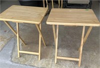 2 Folding TV tables