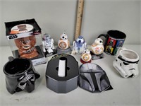 Black storm trooper tin with topps collectible