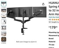 HUANUO Triple Monitor Stand - Height Adjustable