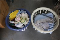 Laundry Basket with Towels & Blankets