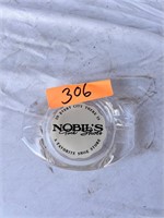 Nobils Fine Shoes Glass Ashtray