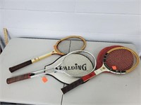 Tennis racket lot,Spalding, McGregor