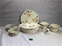 Vintage Hall’s Autumn Leaf Table Setting Pieces