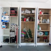 Cabinets and Contents Of Garage