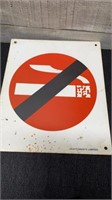 Vintage No Smoking Sign By L. Vitt Safety Limited