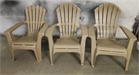 (3) Adirondack Patio Chairs