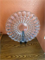 Large glass platter with stand #21