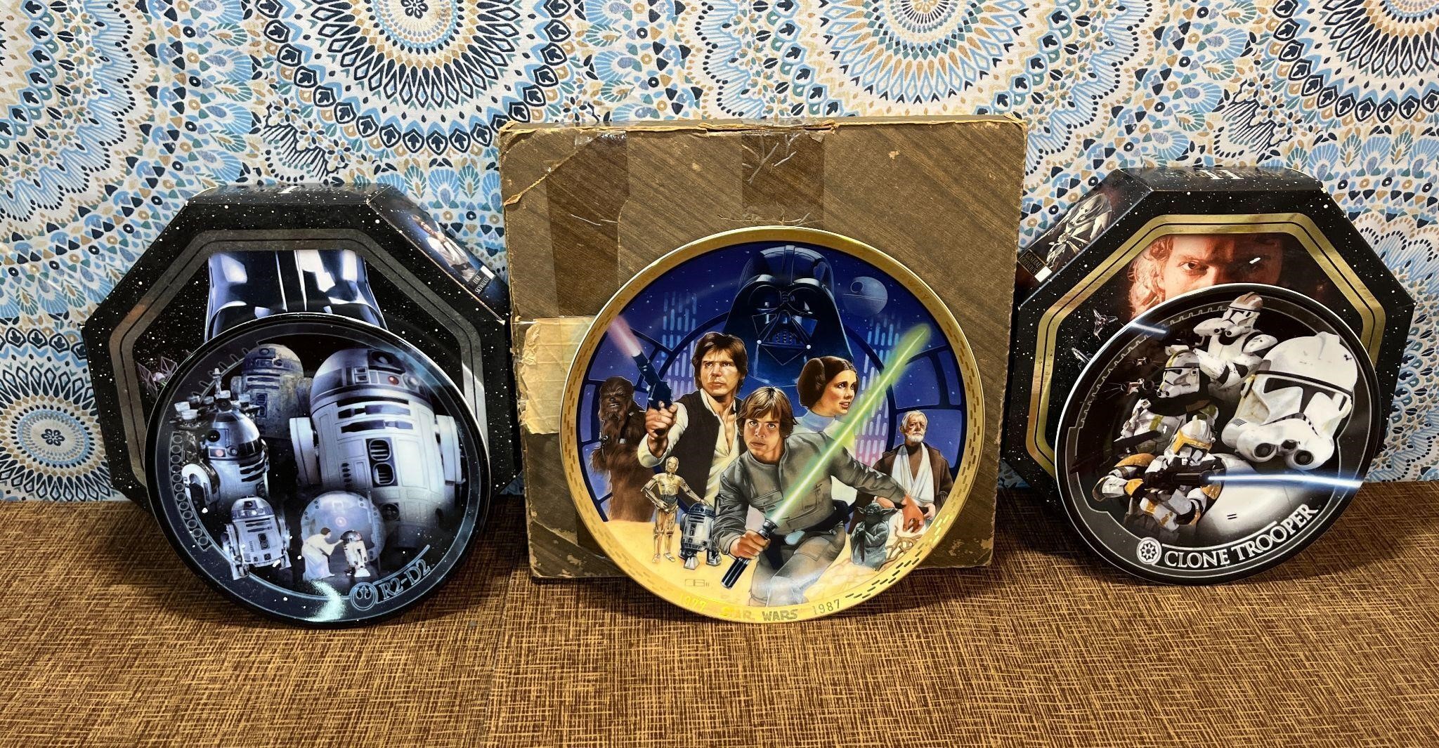 Star Wars Collector Plates - Qty 3