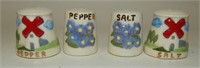 2 Sets of Little Hand-Painted Thimbles