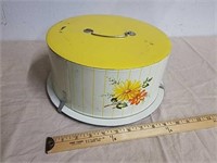 Vintage metal Decorware cake keeper
