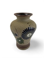 Signed Tonala Mexico Sandstone Vase
