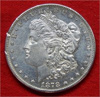 1878 S Morgan Silver Dollar - Rim Nicks
