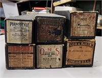 Huge Lot Of 6 Piano Rolls Player Piano
