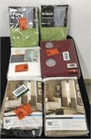 TRAY: MISC CURTAINS ASSORTED COLORS