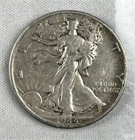1944 Walking Liberty Silver Half Dollar, US 50c