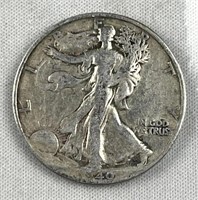 1940-S Walking Liberty Silver Half Dollar, US 50c