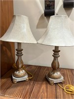 Matching lamps with shade