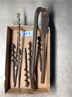 Antique auger style drill bits